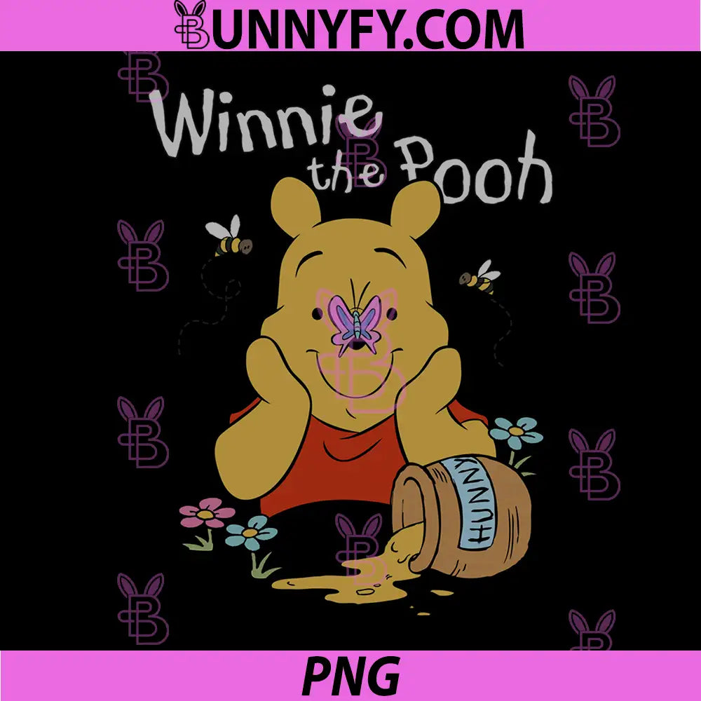 Disney Winnie The Pooh PNG, Butterfly Nose PNG
