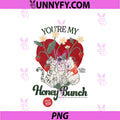 Disney Winnie The Pooh Honey Bunch PNG, Retro Valentine's Day PNG