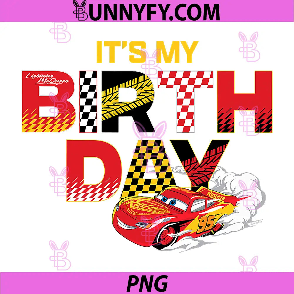 It's My Birthday PNG, Lightning McQueen PNG