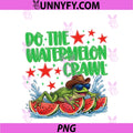 Do The Watermelon Crawl PNG, Funny Frog Cowboy Graphic Summer PNG