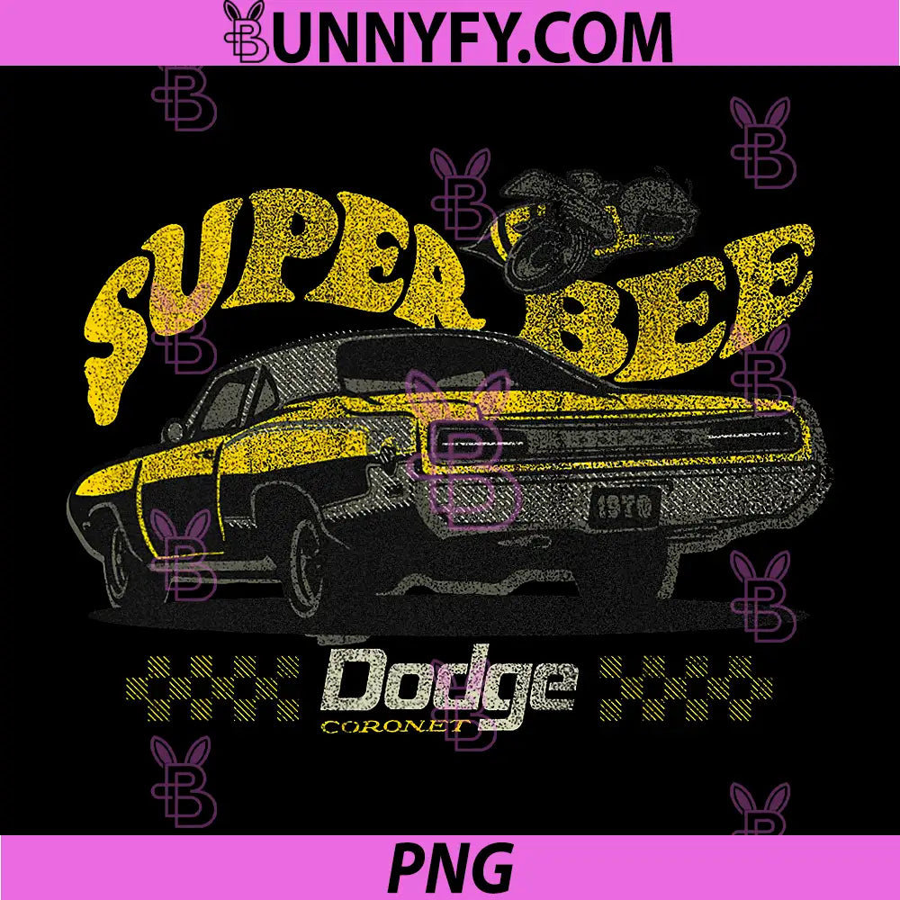 Dodge Vintage Super Bee PNG, Officially Licensed PNG