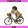 Dog Goldendoodle Drinking Iced Coffee PNG, Funny Riding Animal PNG