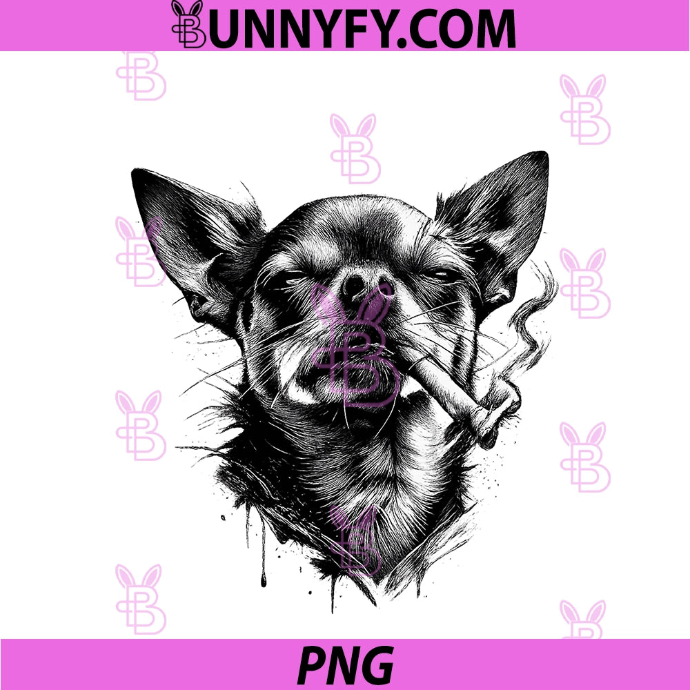 Dog Smoking Cigarette PNG, Funny Chihuahua Meme i got That Dog PNG