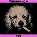 Dog Smoking PNG, Funny Poodle Smoking Dog Meme PNG
