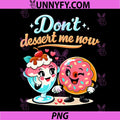Don't Dessert Me Now PNG, Sundae and Donut Cartoon PNG