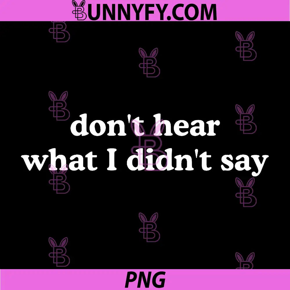 Don't Hear What I Didn't Say PNG, Minimalist Autism Awareness PNG