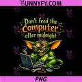 Dont Feed The Computer After Midnight PNG, IT Reboot Humor PNG