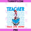 Dr Seuss Cat in The Hat PNG, Teacher Officially Licensed PNG