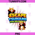 Draculini Meowlini PNG, Escape Tsunami Brainrot PNG