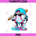 Drip Baseball Lifestyle Mascot PNG, Funny PNG