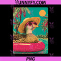 Duck with Sunglasses PNG, Tropical Animal Pool Party Summer PNG