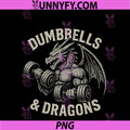 Dumbbells And Dragons PNG, Distressed Workout Fantasy Design PNG