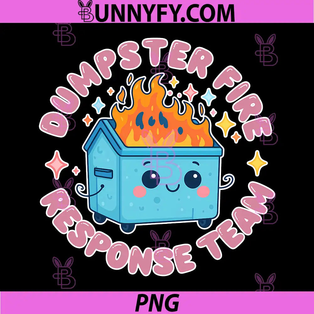 Dumpster Fire Response Team Chaos PNG, Funny Meme Kawaii Employee PNG