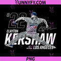 Dynamic Pose Clayton Kershaw PNG, Los Angeles Baseball MLBPA TPNG