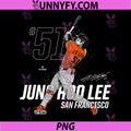 Dynamic Pose Jung Hoo Lee PNG, San Francisco Baseball MLBPA PNG