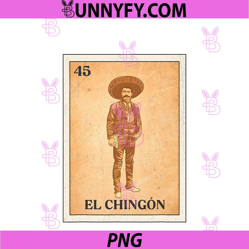 EL CHINGÓN. PNG, Zapata Mexican Bingo Version PNG