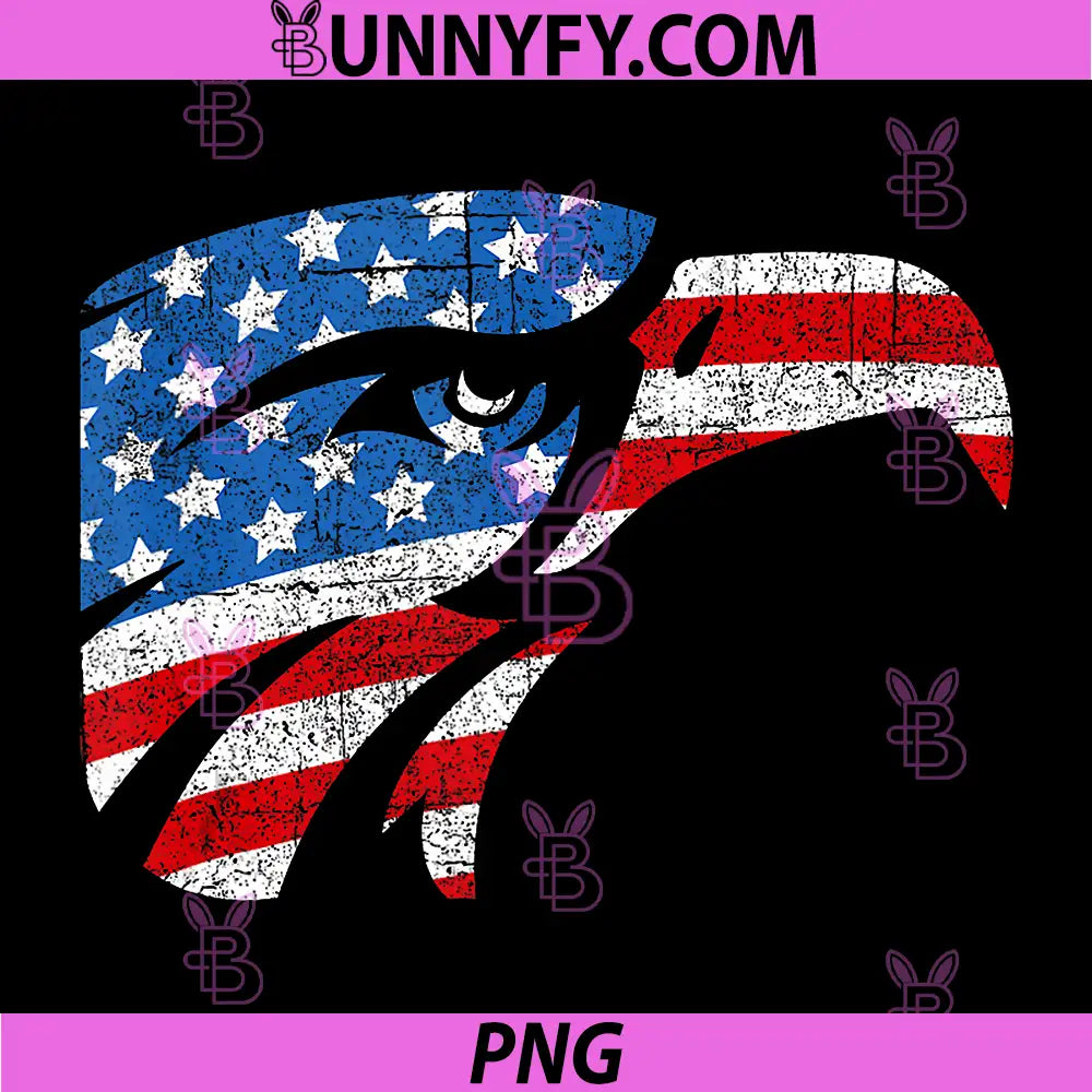 Eagle Logo American Flag PNG, Cool Graphic Patriot Independence PNG