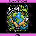 Earth Day Save Our Planet PNG, Nature Lover Awareness PNG
