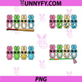 Easter Colorful Playing Volleyball PNG Bundle, Matching Player Volleyball PNG