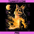Easter Bunny Howling to The Moon PNG, Meme 90s Animal Graphic PNG