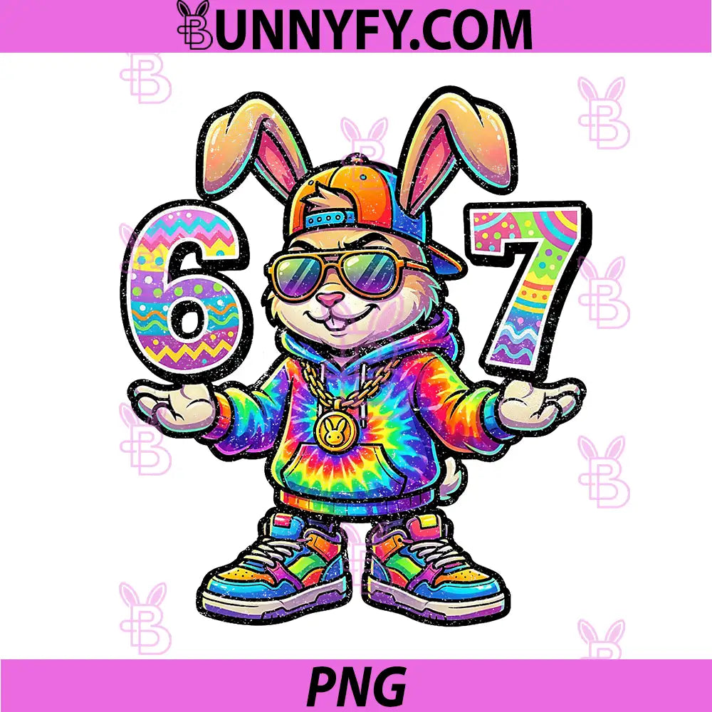 Easter Bunny Meme PNG, Funny 6 7 Easter Eggs Design Gamers PNG