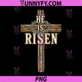 Easter Cross He is Risen PNG, Jesus Christian PNG