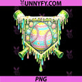 Easter Day Baseball PNG, Ice Cream Drip PNG