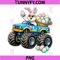 Easter Day Bunny PNG, Monster Truck Eggs Rabbit PNG