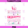 Easter Day Emergency Department ER Nurse PNG, Squad Bunny Rabbit PNG