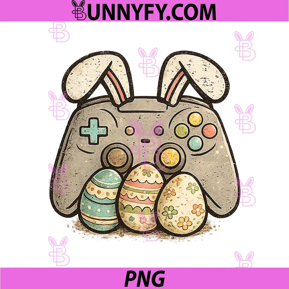 Easter Video Game Bunny PNG, Eggs Gaming Gamer Funny PNG