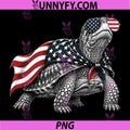 Eastern Box Turtle 4th of July PNG, US American Flag Patriotic PNG
