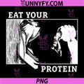 Eat Your Protein PNG, Man vs Beast Gym Fitness PNG