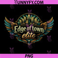 Edge of Town Elite PNG, Local Pride Badge Skyline Wings PNG