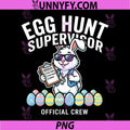 Egg Hunt Supervisor PNG, Easter Funny Bunny PNG