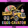 Eggs-Cavator PNG, Easter Egg Hunt Construction Vehicle Fun PNG