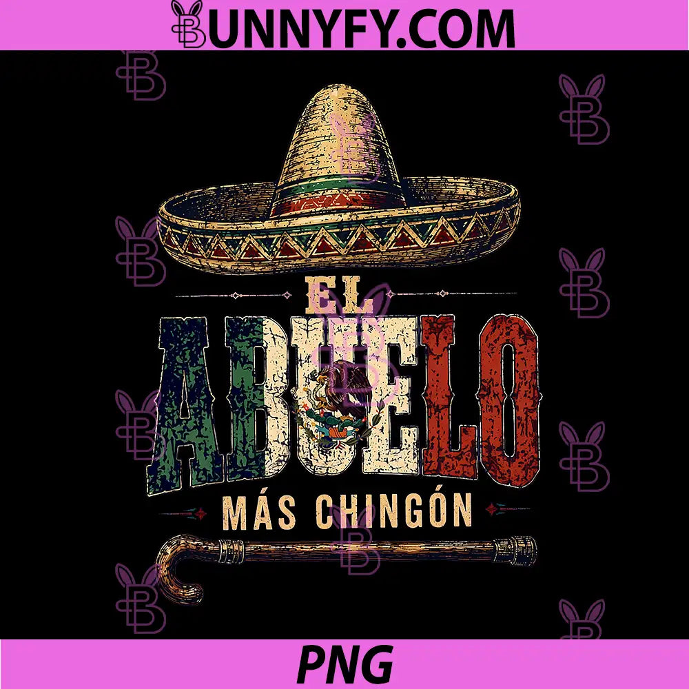 El Abuelo Mas Chingon Mexican PNG, Spanish Grandpa Fathers Day PNG