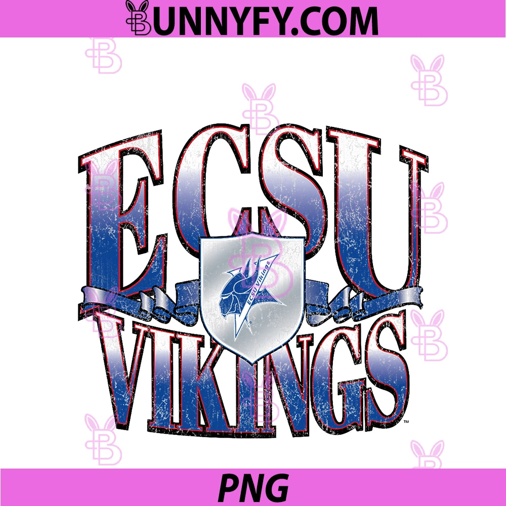 Elizabeth City State Vikings PNG, Retro Class White PNG