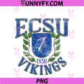 Elizabeth City State Vikings PNG, Retro Shield White PNG