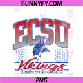 Elizabeth City State Vikings PNG, Vintage Kicking It Gray PNG