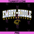 Embry Riddle Aeronautical Arch Logo PNG, ERAU Eagles College Design PNG