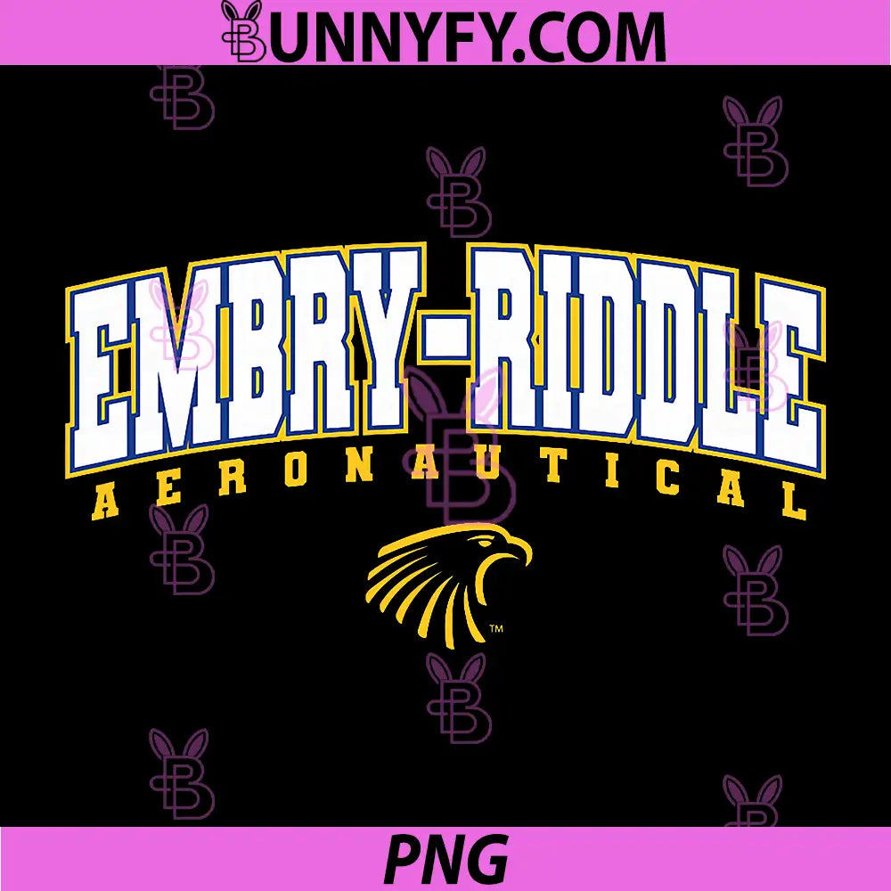 Embry Riddle Aeronautical Arch Logo PNG, ERAU Eagles College Design PNG