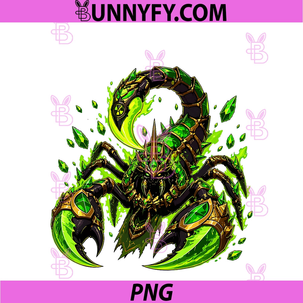Emerald Poison PNG, Battle Scorpion Fantasy Toxic PNG