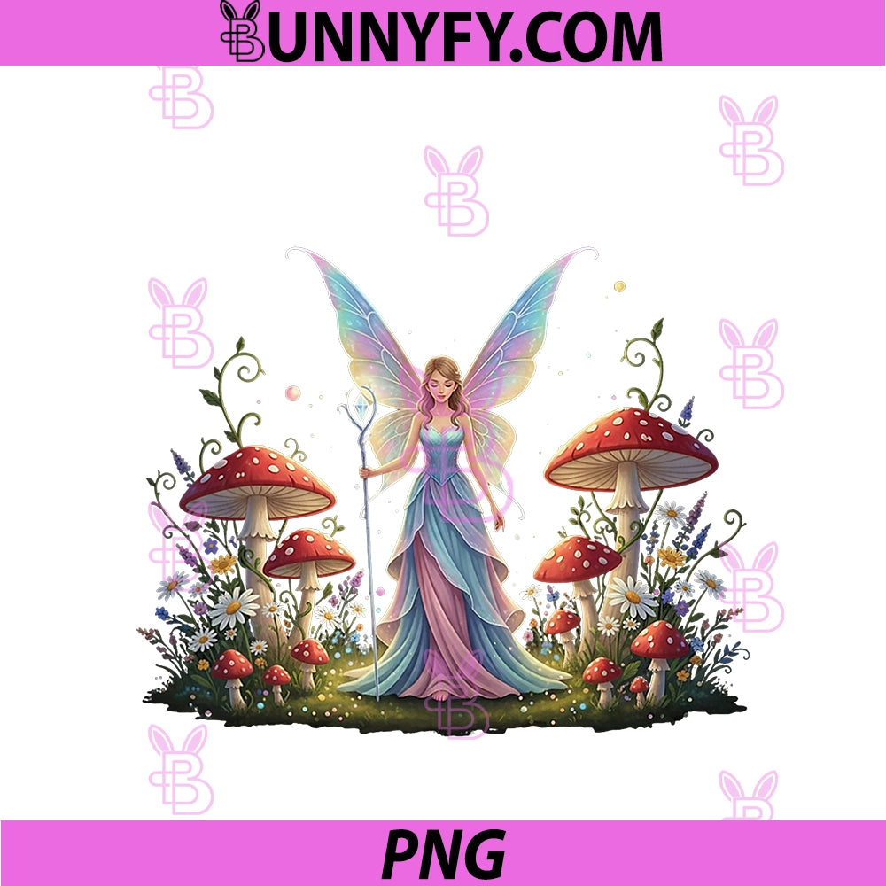 Enchanted Forest Fairy PNG, Fantasy Mystical Butterfly Floral PNG