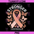 Endometrial Cancer Awareness PNG, Peach Ribbon PNG
