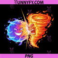 Epic Ice Lightning PNG, Sphere Vs Angry Fire Tornado Clash PNG