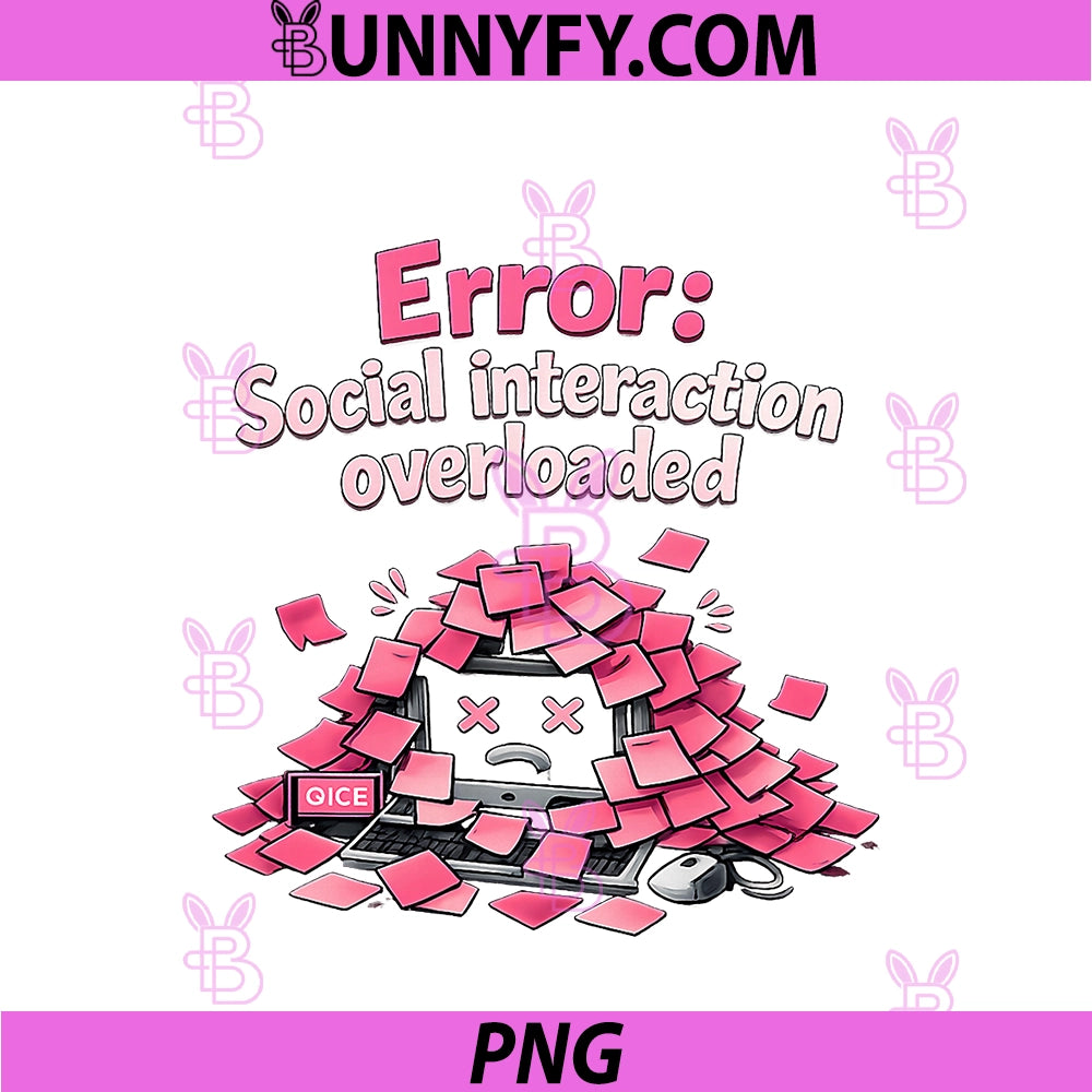 Error Social Interaction Overloaded PNG, IT Reboot Humor PNG