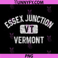 Essex Junction Vermont PNG, Gym Style Distressed White Print PNG
