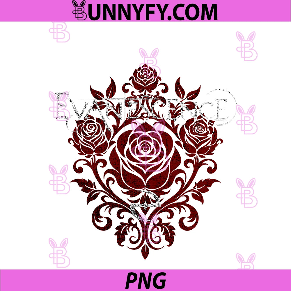 Evanescence PNG, Rose Logo PNG