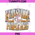 Evansville Purple Aces PNG, Retro Class Officially Licensed PNG