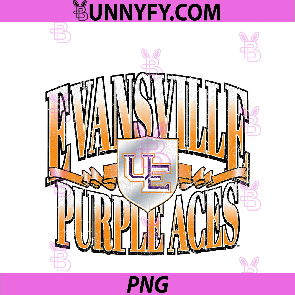 Evansville Purple Aces PNG, Retro Class Officially Licensed PNG